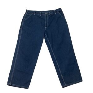 Carhartt Dungaree Fit Carpenter Jeans Sz 44W 30L Blue
